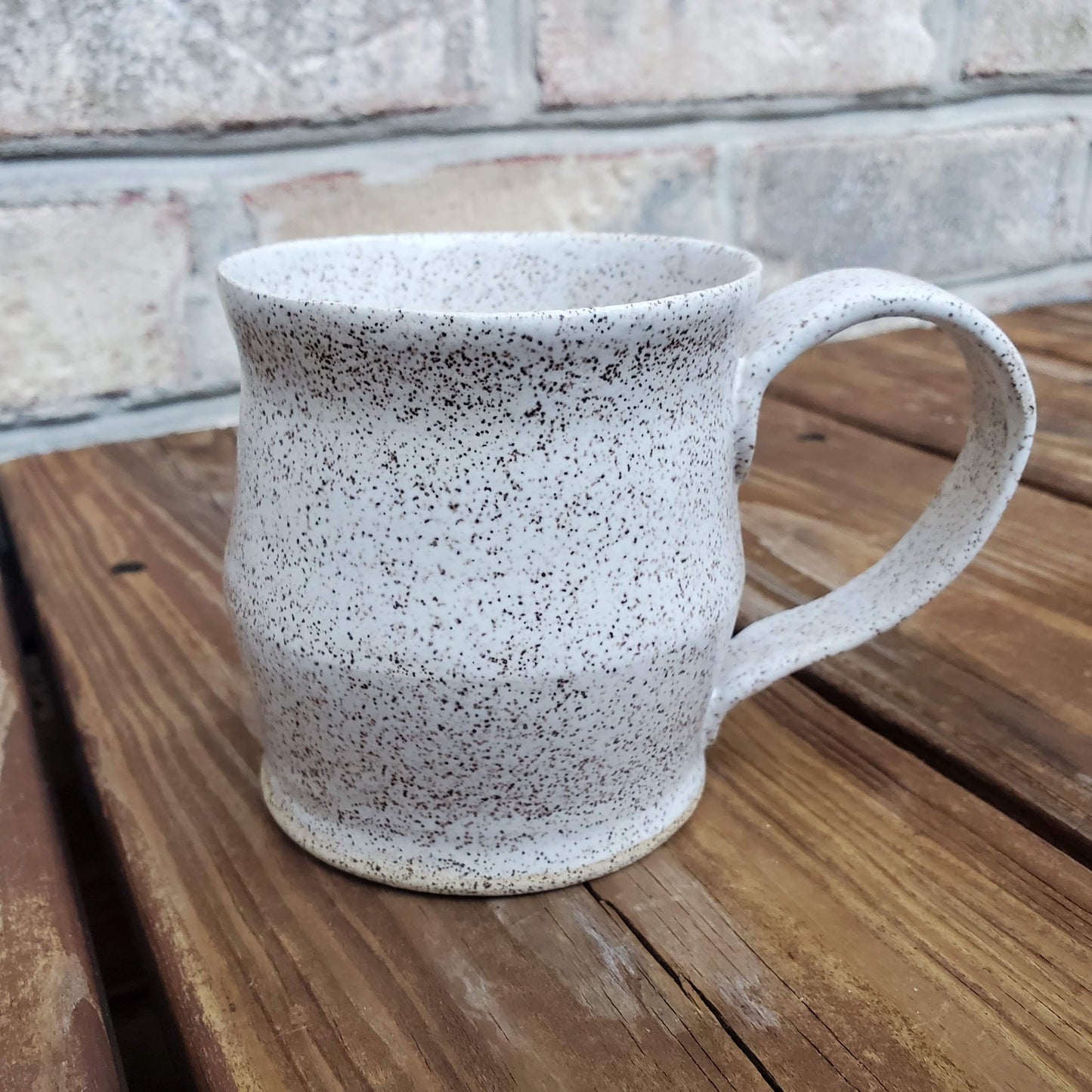 White Speckled Clay Coffee Mug