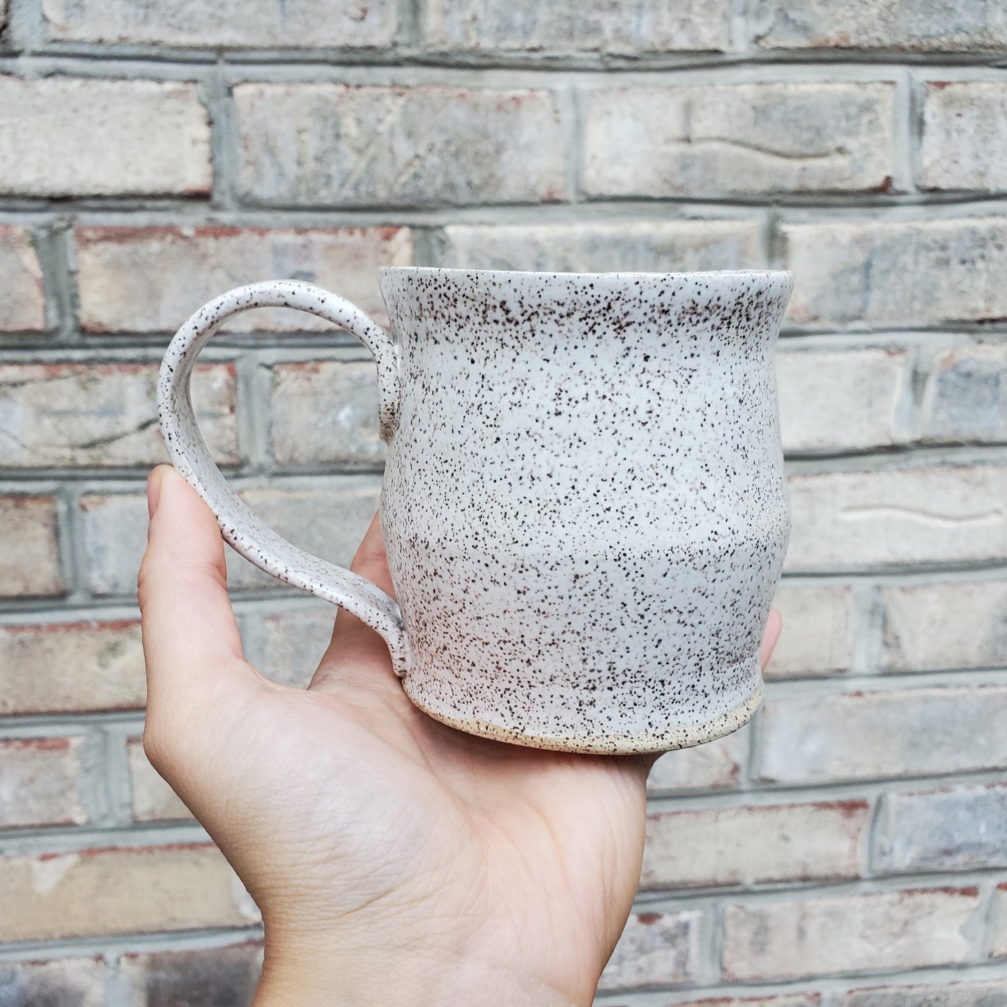 White Speckled Clay Coffee Mug