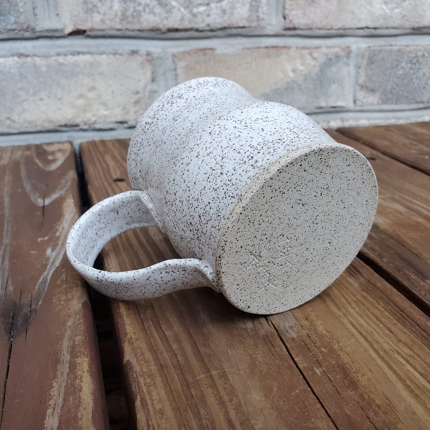 White Speckled Clay Coffee Mug