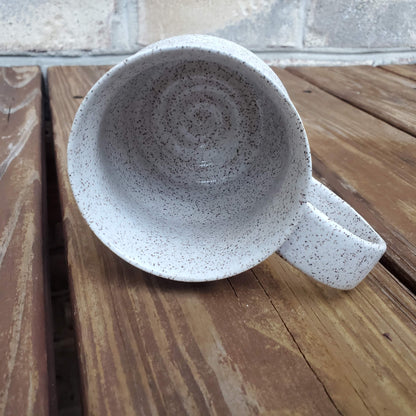 White Speckled Clay Coffee Mug