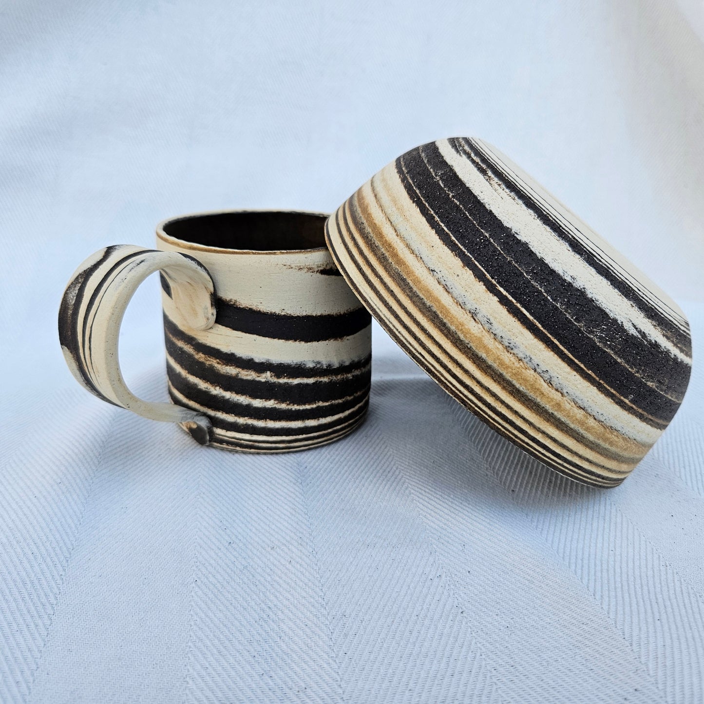 Marbled Clay Breakfast Set (Bowl, Mug, Small Plate)